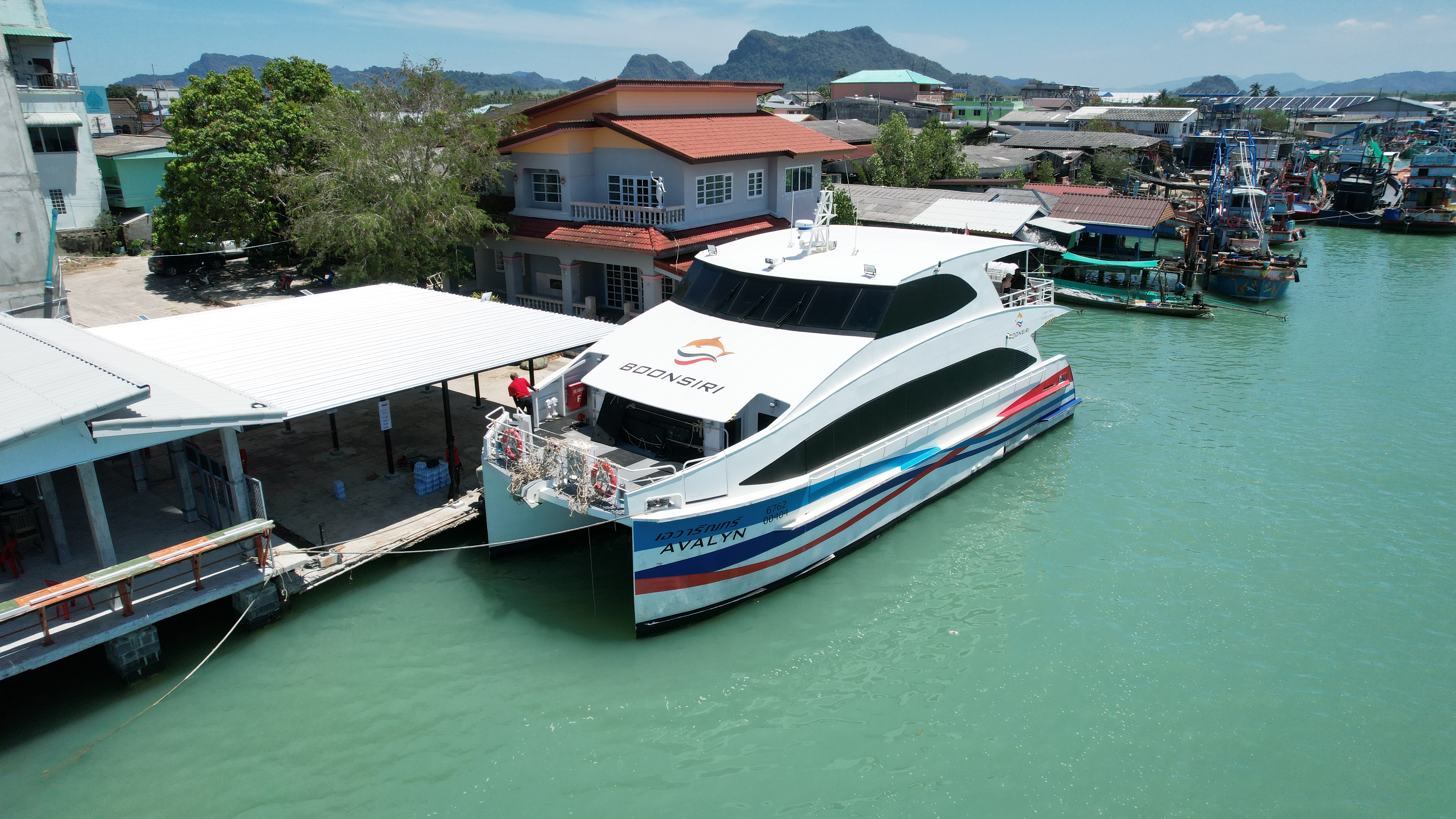 map Surat Thani (Donsak Boonsiri Pier) - Boonsiri Ferry