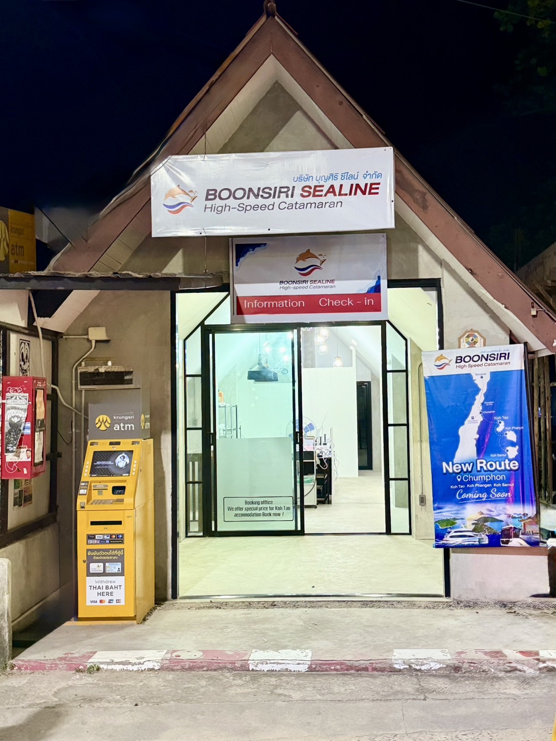 map Koh Tao - Boonsiri Ferry