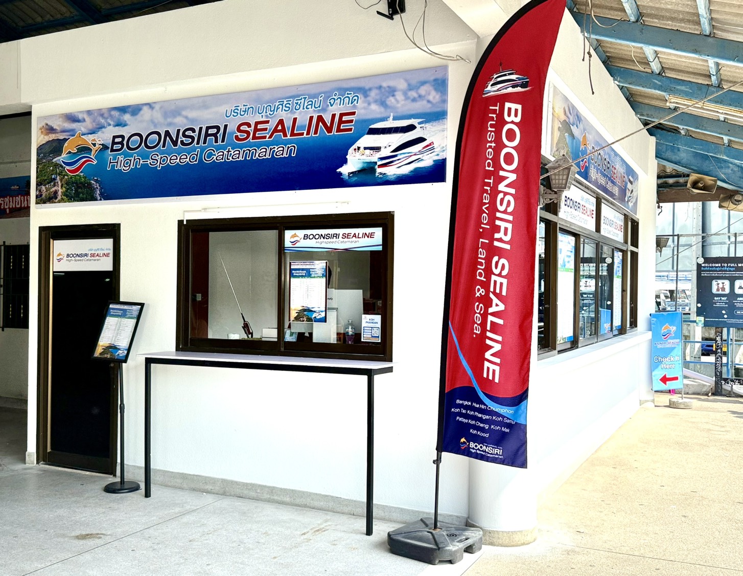 map Koh Phangan - Boonsiri Ferry